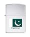 PAKISTAN FLAG HIGH POLISH CHROME ZIPPO LIGHTER