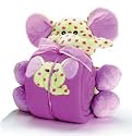 Plush Polka Dot Elephant with Fleece Blanket