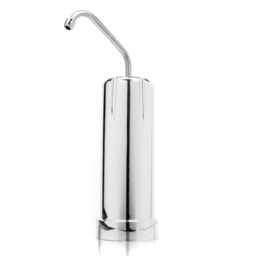 Countertop Water Filter, Maintenance Free, 25k Gallons, Chrome