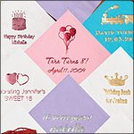 Birthday and Sweet 16 Napkins, Foil Stamped, 100 per Set
