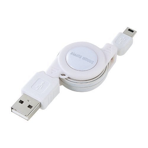 サンワサプライ モバイルUSBケーブル(巻取り) KU20-M08MB5