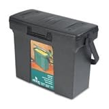 Office Products : Rubbermaid 10494 Simplifile Junior Hanging File, 14-3/4w x 7-3/8d x 11-1/8h, Black Granite