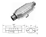 Magnaflow 93515 Universal Catalytic Converter (Non CARB compliant)