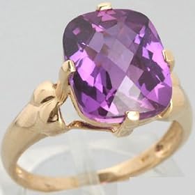 10K Yellow Gold 5.2 Ct Amethyst Estate Ring by 