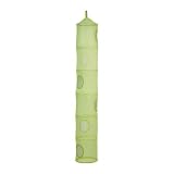 6 Tier Hanging Mesh Storage Closet Organizer Kids Room Unit Green