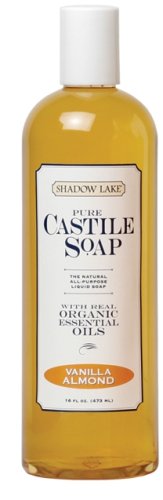 Shadow Lake Castile Soap Liquid, Vanilla Almond, 16-Ounce Bottles (Pack of 6) by Shadow Lake