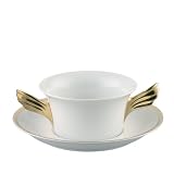 Versace by Rosenthal Medusa d'Or Cream Soup Cup & Saucer