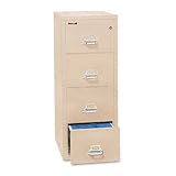 Insulated 4-Drawer Vertical File, 20-3/4w x25d, Legal, Parchment