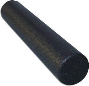 Exercise Foam Roller, High Density, 2lb, Black 6'' Diameter X 36''
