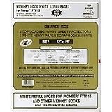 Top Load Memory Album Refill Pages 12x15: 5 Sheet Protectors w/Black Inserts