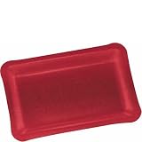 Shimmering Red Plastic Serving Tray