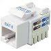 Belkin R6D026-AB6WHT25 25PK CAT6 WHITE KEYSTONE JACK 568A/568B CHNL CERT