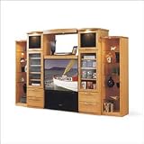 Laurier Furniture 21RPAB452525 - Milano Projection Bookcase TV Entertainment Center II