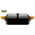 Castey Vulcano 33cm / 13" Inch Roaster Pan With Glass Lid (suitable for oven and all cooking surfaces: gas, ceramic, electric & induction)