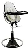 bloom fresco loft High Chair - Black Base - Coconut White