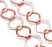 Brushed Copper 19x19mm Diamond Flat Cable Chain