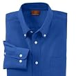 Harriton Oxford Long Sleeve Shirt w/ Stain Release