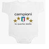 Campioni - La Quarta Stella - Baby Ultrasoft Onesie
