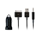 Kensington 2-in-1 Autoadapter (inkl. AUX-Kabel und USB-auf-Dock Kabel)