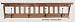 Mission Coat Rack- 42 Solid Oak with Shelf - 4-Hook(Choose Your Custom Stain Option)