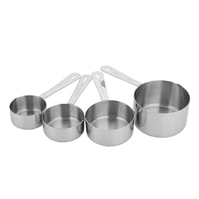 MIU France 92025 SS Measuring CupS/4: 1/8, 1/4, 1/2, 1 Cup