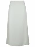 Eileen Fisher Silk Georgette Crepe Skirt Misses Bone
