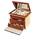 Mele & Co. Calypso Walnut & Creme Jewelry Box