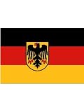 Stockfahne Deutschland mit Adler