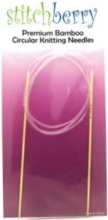 #0 2mm 16 Inch Circular StitchBerry Brand Bamboo Knitting Needles
