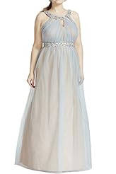 Plus Size Halter Charmeuse/Tulle Lace Prom Dress/Wedding Dress 