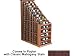 Wine Cellar Innovations Designer Series Collection Poplar with Classic Mahogany Stain Waterfall 72x41x27-in.