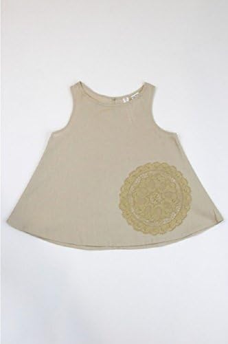 Happy Green Bee Sleeveless Blouse-5T-Natural (5T)