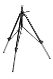 Manfrotto 117B Geared Video Tripod with Rubber Feet and Retractable Metal Spikes (Black)