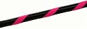 Small-Medium (38") weighted (625g) Black & Fluorescent Pink exercise & dance Hoola Hula Hoop