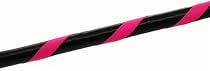 Small-Medium (38") weighted (625g) Black & Fluorescent Pink exercise & dance Hoola Hula Hoop