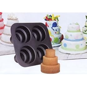 Chicago Metallic 4-cup Nonstick Multi-Tier Cake Pan by Chicago Metallic