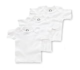 Gerber Brand 3 Pack White Pullon Short Sleeve Shirt, 12 Months