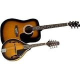 Rogue Rogue Acoustic Guitar and Mandolin Pack Sunburst Sunburst (Sunburst Sunburst)