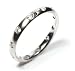 Diamond Flush Set Wedding Ring or Stacking Ring, 18k White Gold, Ring Size 4.5 (T.w 0.25)
