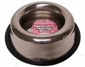 Stainless Steel Non Tip Splash Free Bowls approx 1qt
