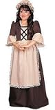 Colonial Girl Child Costume Size 8-10 Medium