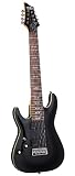 Schecter OMEN-8 Left Handed 8-String Electric Guitar, Black
