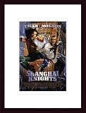 Shanghai Knights by unknown 17.00X11.00 Framed with Black Wood Frame