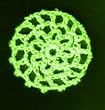 Neon Yellow Hair Net Crocheted Hair Bun Cover- MINI