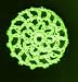 Neon Yellow Hair Net Crocheted Hair Bun Cover- MINI
