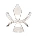 Clear Plastic Tulip Tripod Clear Egg Stand Holder 1.5 Inches