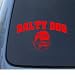 SALTY DOG - Vinyl Car Decal Sticker #1296 | Vinyl Color: Red