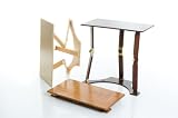 Spiderlegs LD1527-LW Small Folding Laptop Desk/TV Tray Table - Light Walnut