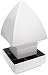 Pine Top 511-0012 Plastic Solar Post Cap Light, White Finish