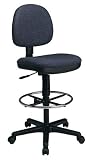 Lumbar Support Navy Fabric Drafting Chair